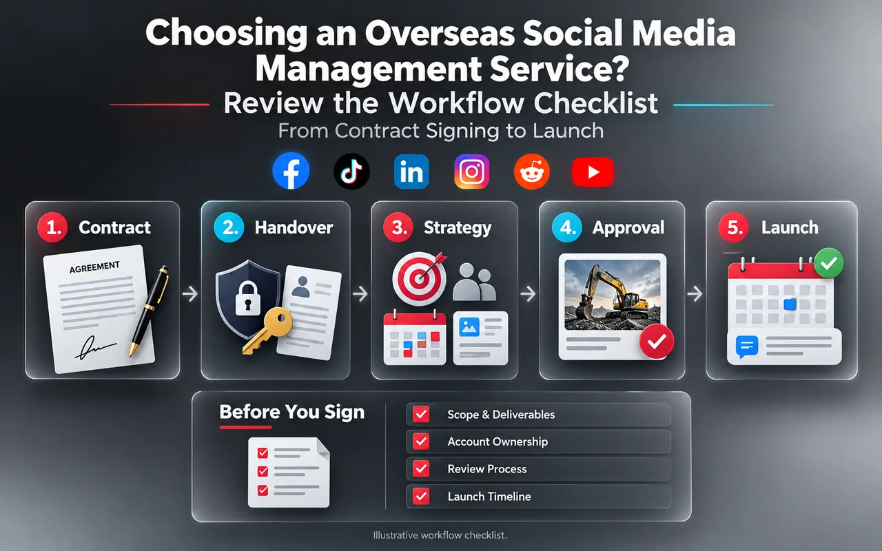 Choosing an Overseas Social Media Management Service? Review the Workflow Checklist